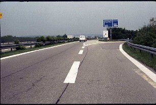 Einfahrt in Tangente (Singen Richtung Hulb)