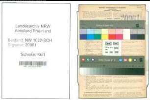 Entnazifizierung Kurt Schieke , geb. 03.04.1917 (Automechaniker)