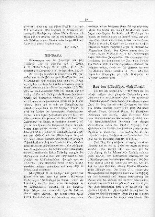 Aus der historischen Gesellschaft