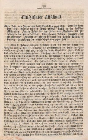 Fünfzehnter Abschnitt