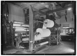 Königstein. Papierfabrik, Papiermaschine