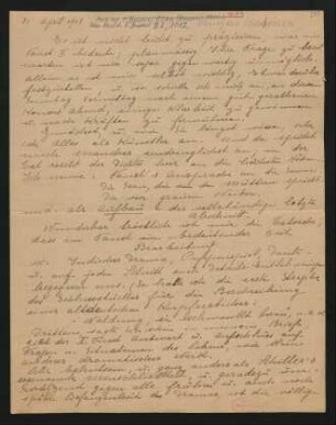 Briefabschrift an Ludwig Rubiner : 21.04.1918