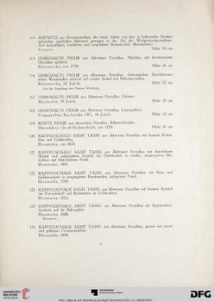 Antiquitäten (Nr. 114-135)