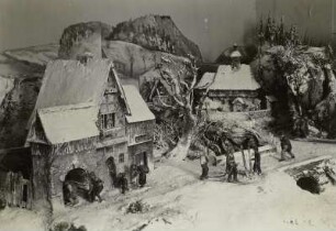 Winterlandschaft "Zöblitz im Erzgebirge" : Dresden. Weihnachtsmesse, 1951. Winterlandschaft "Zöblitz im Erzgebirge" (vor 1951; H. Meier)