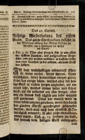 317-339, Das 41. Capitel