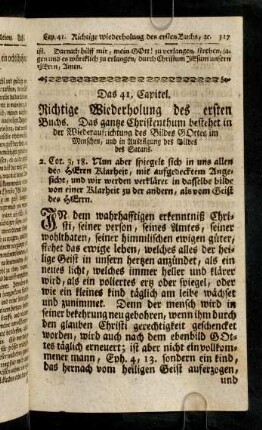 317-339, Das 41. Capitel