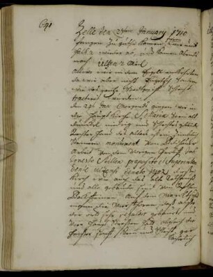Uelzen 24. Januar 1710