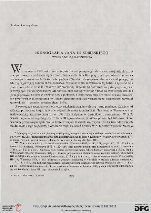 26: Ikonografia Jana III Sobieskiego : wybrane zagadnienia