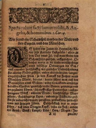 Leichpredigt von dem wohlseel. Ableiben des Hochw. Fürsten Joann Gottfried, weil. Bischoffen zu Bamberg und Würtzburg