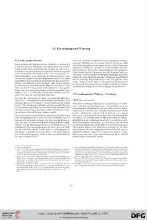 VI. Einordnung und Wertung