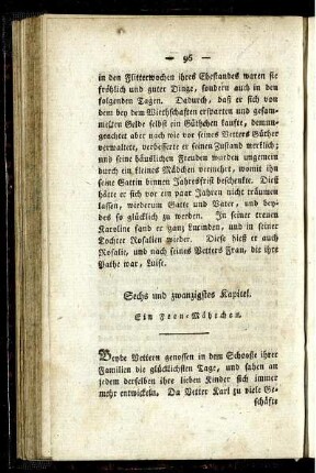 Sechs und zwanzigstes Kapitel. Ein Feen-Märchen.