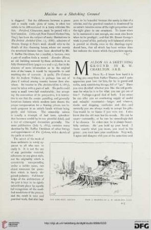 8: Maldon as a sketching ground