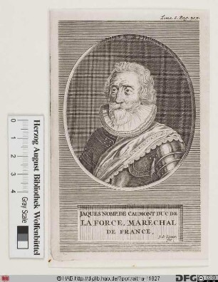 Bildnis Jacques-Nompar de Caumont, marquis de La Force (1637 duc)