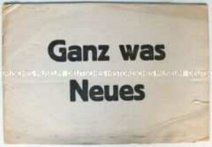 Broschüre mit antifaschistischen Karikaturen und Texten
