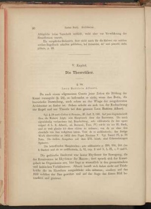 V. Kapitel. Die Theoretiker.
