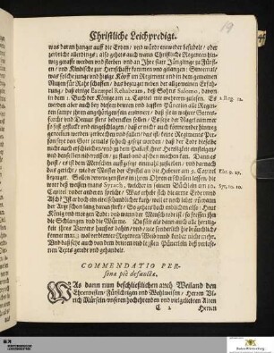 Commendatio Personae pie defunctae