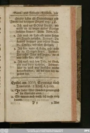 Epistel am XXVI. Sonntage nach Trinitatis. 2 Thess. I, 3 - 10.