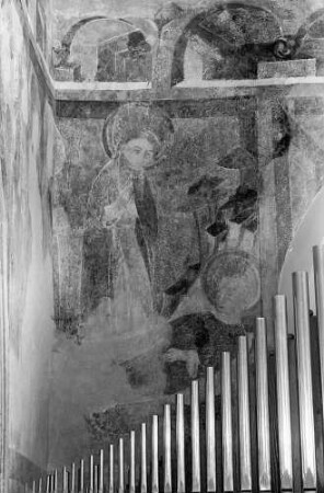 Blansingen: [Fresko] Heiligenerweckung, hinter der Orgel