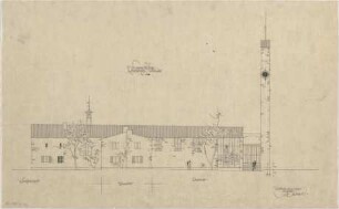 Gsaenger, Gustav; München, Ettalstr. 3; Gethsemane Kirche, Pfarrhaus - Südseite (Ansicht)