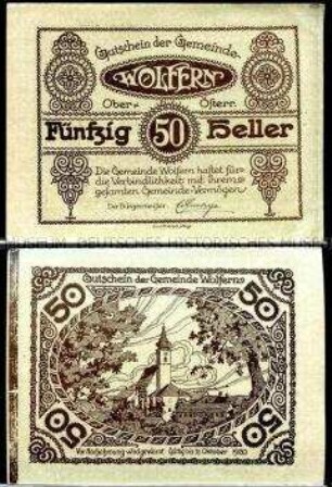 Wolfern, Oberösterreich 50 Heller