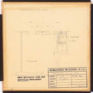 Reichsluftfahrtministerium, Berlin: Aktenaufzug L2/Q1L: Grundriss 1:50