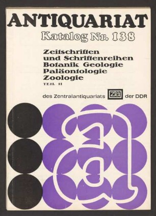 Nr. 138: Zeitschriften und Schriftenreihen