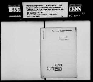 Löb, Leopold, Kaufmann und dessen Ehefrau Klara geb. Dreifuß in New York City Käufer: Bezirkssparkasse Bretten Lagerbuch-Nr. 149 Bretten