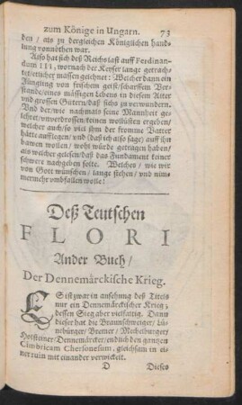 Deß Teutschen Flori Ander Buch