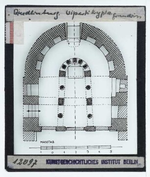 Quedlinburg, St. Wiperti : Krypta, Grundriss