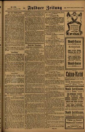 Zweite Ausgabe vom Mittwoch, den 01. Dezember 1920.