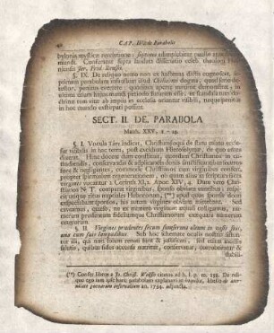 Sectio II. De Parabola