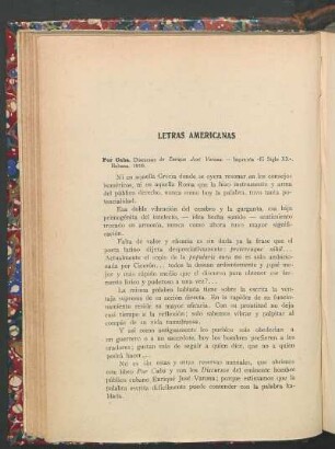 Por Cuba. Discursos de Enrique José Varona