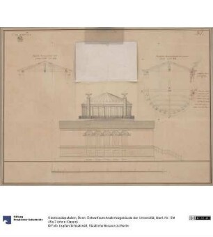 Bonn. Entwurf zum Anatomiegebäude der Universität