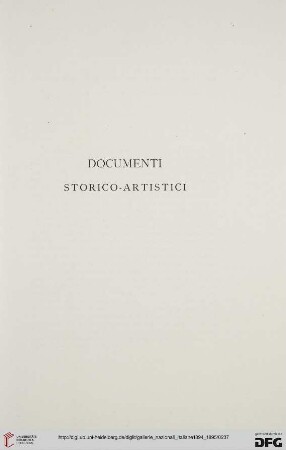 Documenti storico-artistici