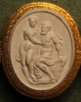 Herkules und Omphale (Daktyliothek, Erstes Mythologisches Tausend)