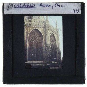 Mailand, Dom : Fassadendetail Chor