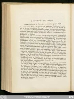 Antike Schriftsteller als Übermittler von iranischen epischen Sujets