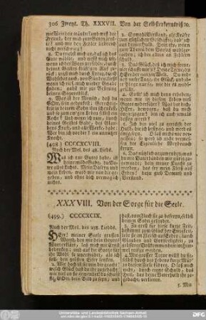 XXXVIII. Von der Sorge für die Seele.