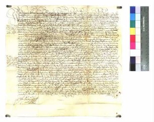 Propst Johann Christoph von Westerstetten verleiht Georg Riselin ein Erblehen in Schrezheim (Schrezten).