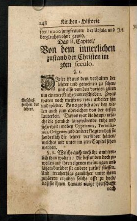 148-156, Das II. Capitel