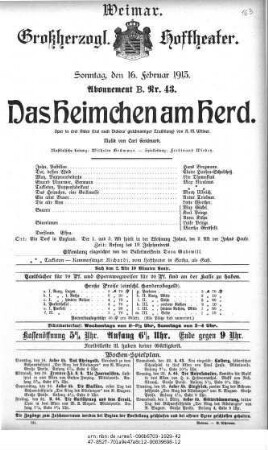 Das Heimchen am Herd