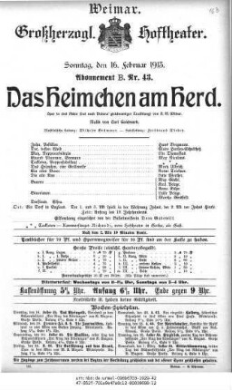 Das Heimchen am Herd