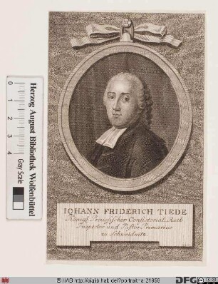 Bildnis Johann Friedrich Tiede