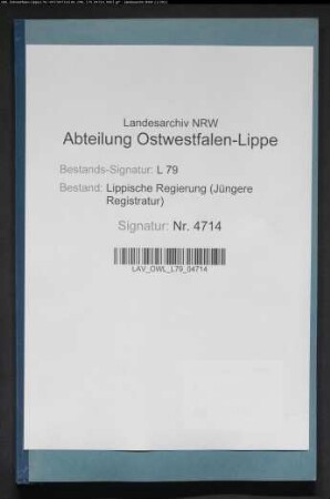 Anstellung der Amtschirurgen für das Amt Brake, Band 1(!)