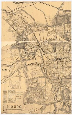 Bebauungsplan Dortmund: Verkehrsplan 1:10000 (linkes Teilblatt)