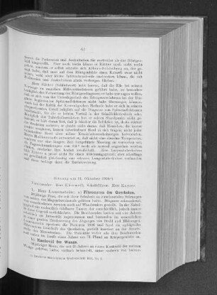 Sitzung am 11. Oktober 1910.