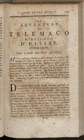 Libro Decimo Quarto.