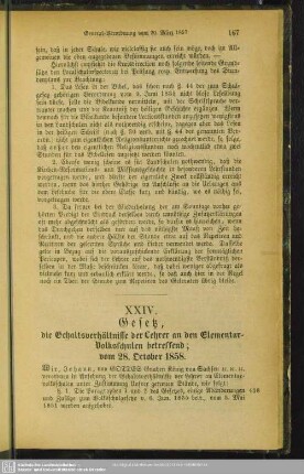 XXIV. Gesetz, die Gehaltsverhältnisse der Lehrer an den Elementar-Volksschulen betreffend; vom 28. October 1858