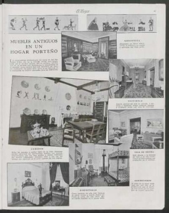 Muebles antiguos en un hogar porteño