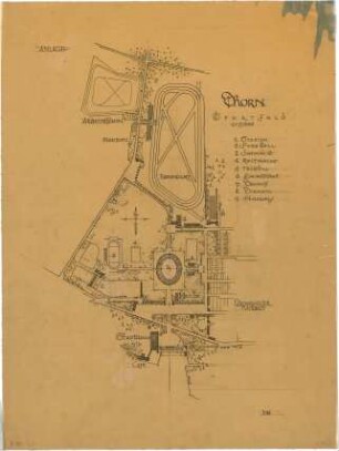 Döllgast, Hans; Thorn (Torun, Polen); Sportfeld - Sportfeld (Lageplan)